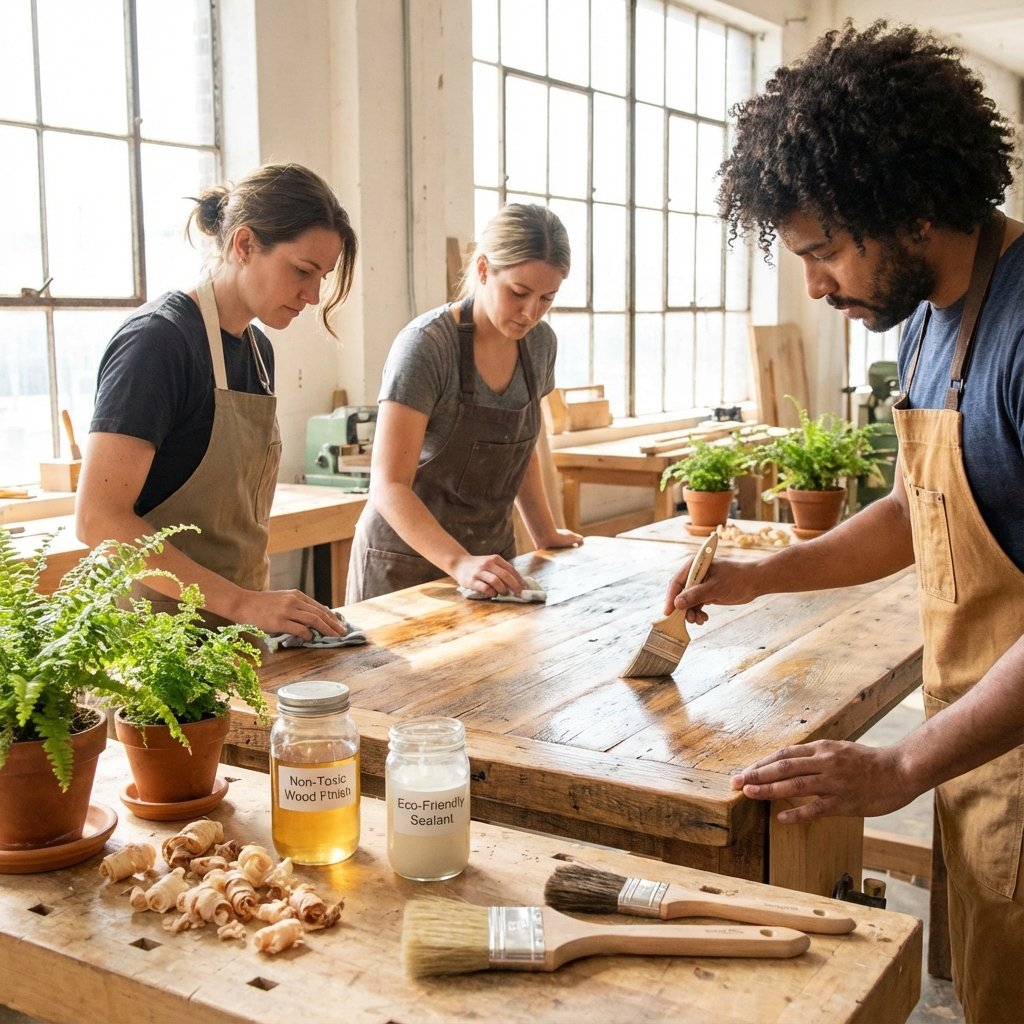Workshop Finishing Kayu Ramah Lingkungan Bersama Alumni